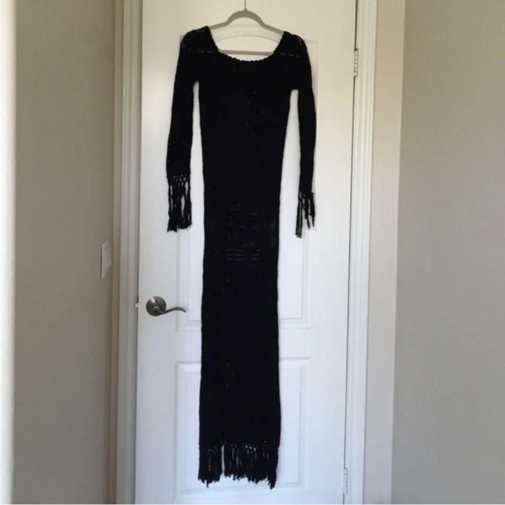 🌵SPELL🌵LEILA VINTAGE FRINGE KNIT MAXI🌵LIKE NEW NEVER WORN!!!